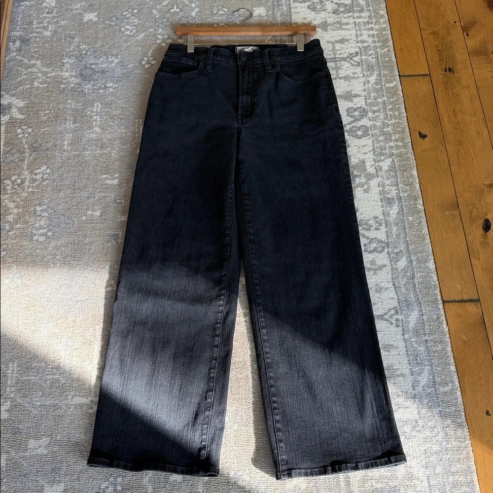 Madewell The Perfect Vintage Wide Leg Jean High Waist Black - Picture 7 of 9
